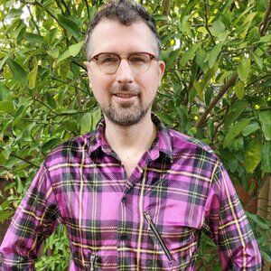 Urban Outfitters jacket shiny metallic velvet glam punk rock plaid tartan zipper